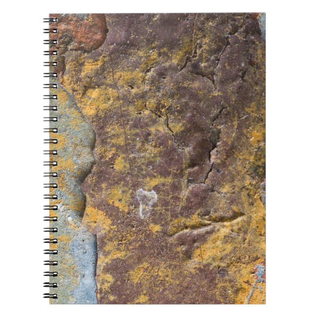 Carnet Texture rustique avec peinture à flanc sur un mur  (Devant)
