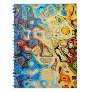 Carnet Texture structure abstraite colorée