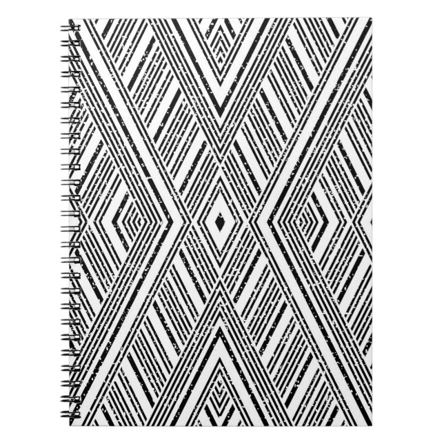 Carnet Texture transparente avec stries blanches obliques (Devant)