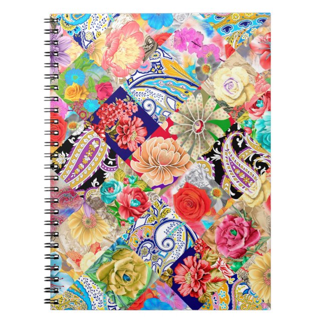Carnet texture transparente, motif sans fin, style tribal (Devant)