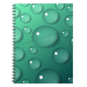 Carnet Texture turquoise Raindrop
