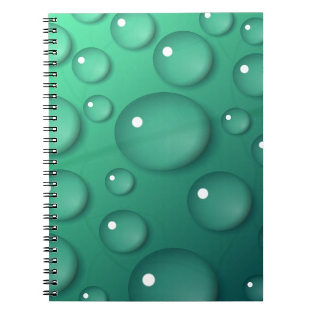 Carnet Texture turquoise Raindrop (Devant)
