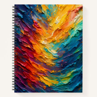 Carnet Textured Colorful Painting