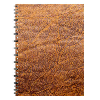 Carnet Texturetexation en cuir marron naturel, cuir, ski