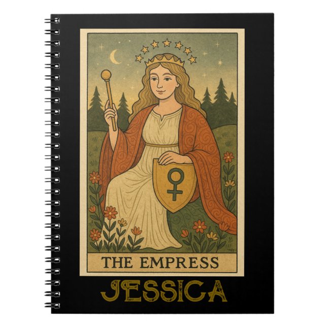 Carnet The Empress Tarot Card Unisex (Devant)