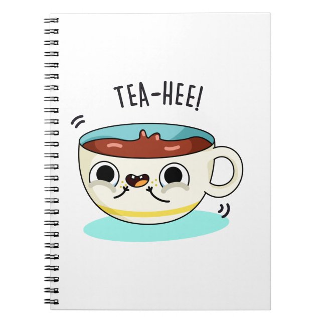 Carnet Thé Hee Drôle Tasse à Thé Pun  (Devant)