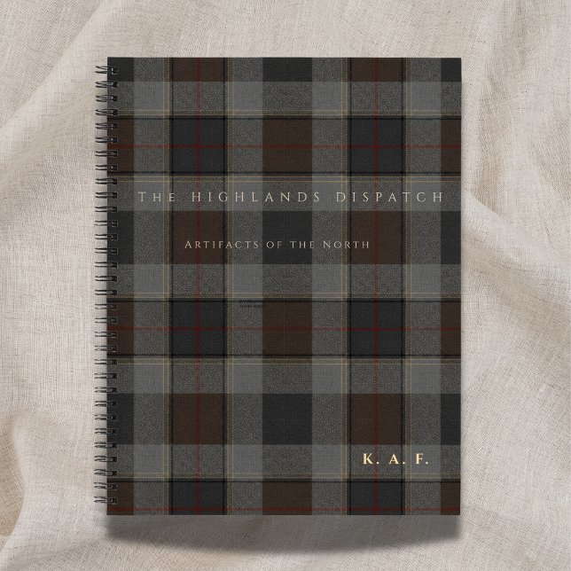 Carnet The Highlands Dispatch: Tartan Field (Créateur téléchargé)
