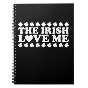 Carnet The Irish Love Me Shamrock St Patrick's Day Retro