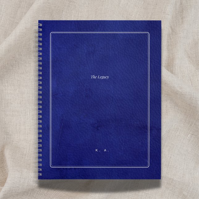 Carnet The Legacy | Indigo Leather & Silver Scholar (Créateur téléchargé)