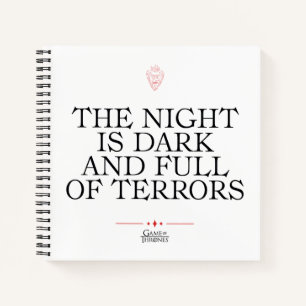Carnet The Night is Dark and Full of Terrors