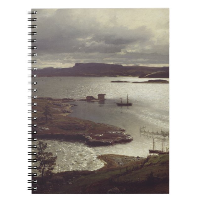 Carnet The Sandvik Fiord by Hans Gude (Devant)