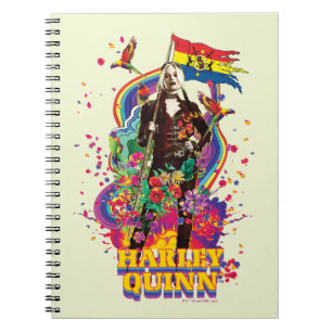 Carnet The Suicide Squad Harley Quinn Flowers & Rainbow
