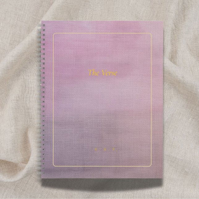 Carnet The Verse | Custom Mauve & Gold Poet Notebook (Créateur téléchargé)