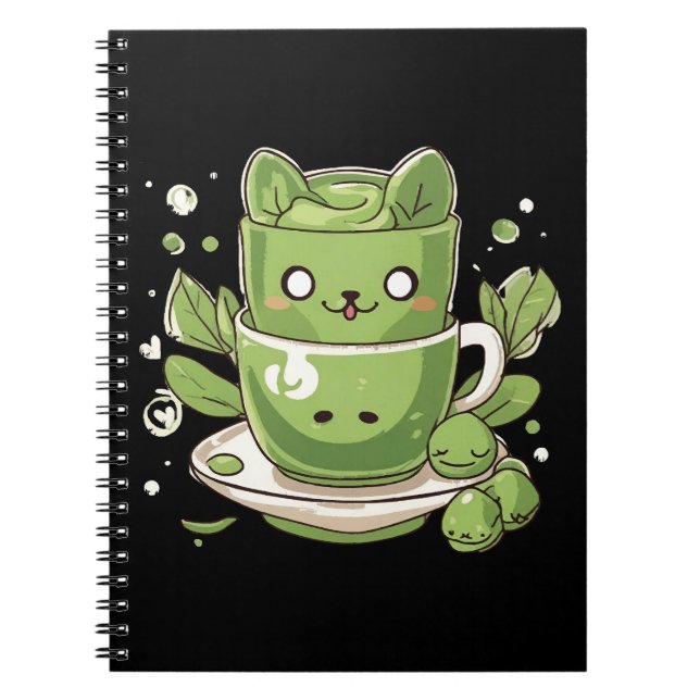 Carnet thé vert matcha (Devant)