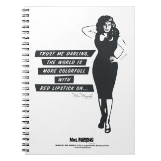 Carnet The world is more colorfull with red lipstick on..