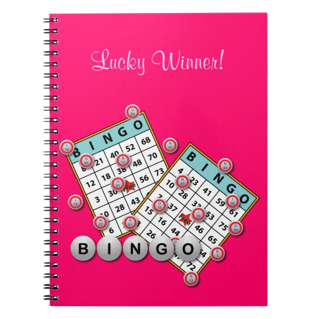 Carnet Thème chanceux de bingo-test de gagnant (Devant)