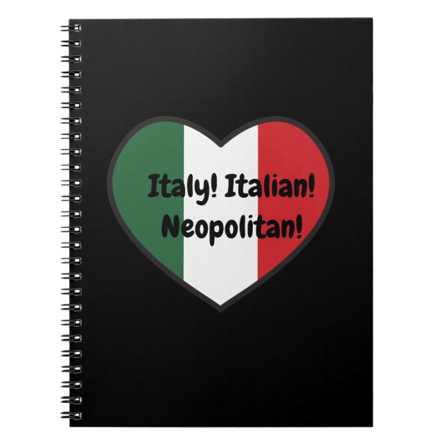 CARNET - thème italien. Texte personnalisable (Devant)