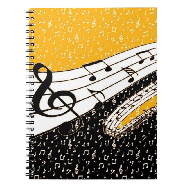 Carnet thème musical Gold (Devant)