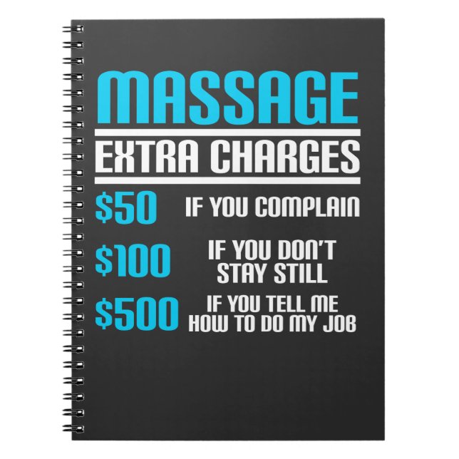 Carnet Thérapeute drôle de massage - suppléments de (Devant)
