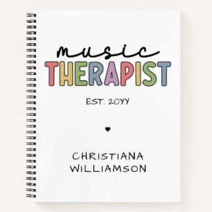 Carnet Thérapie musicale sur mesure Diplôme de musicothér