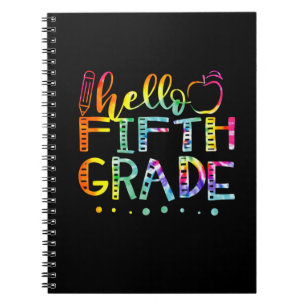 Carnet Tie Dye Hello fIFTH