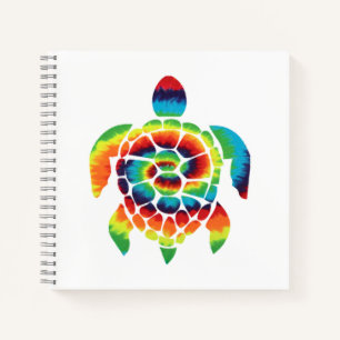Carnet Tie Dye Turtle