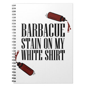 Carnet Tige barbecue sur mon blanc