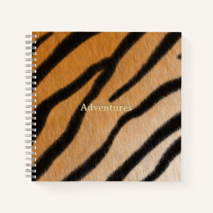 Carnet Tiger Fur Poster de animal réaliste Personnalisé