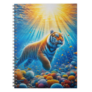 Carnet Tigre à l'intérieur de l'océan