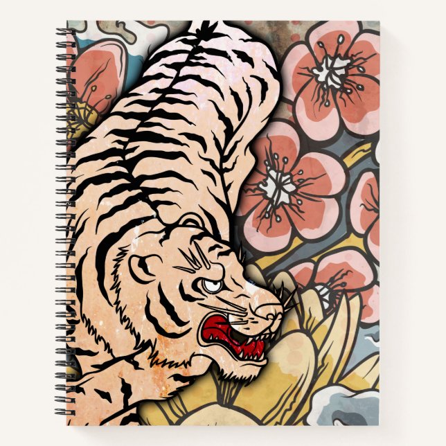 Carnet Tigre blanc (Devant)