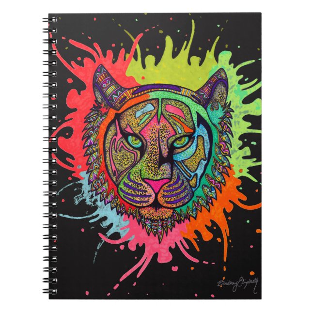 Carnet Tigre d'arc-en-ciel (Devant)
