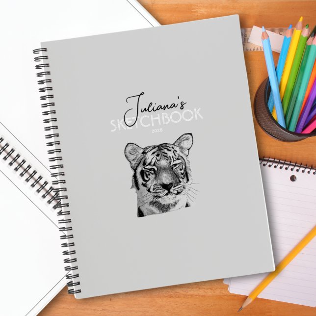 Carnet Tigre personnalisé (Créateur téléchargé)