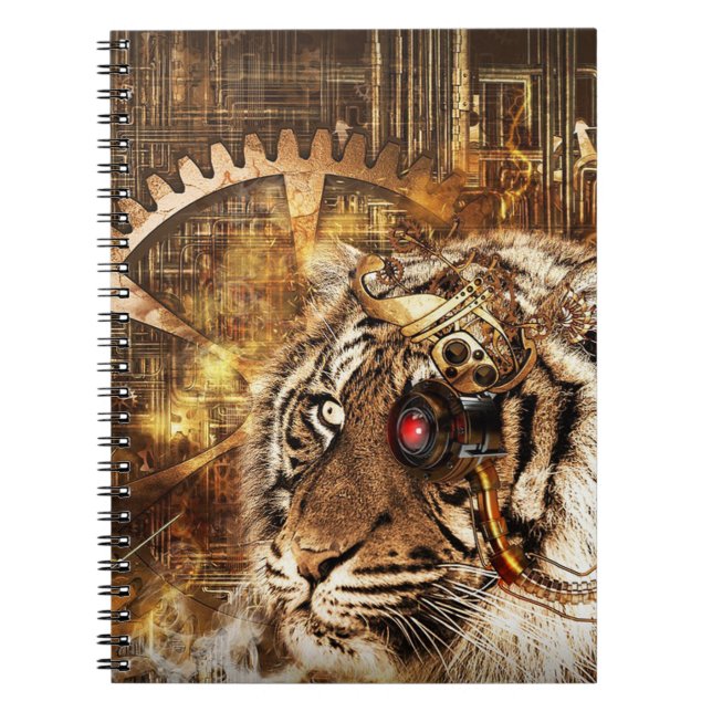Carnet Tigre Steampunk (Devant)
