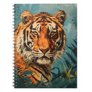 Carnet Tigre vintage : Nostalgie majestueuse