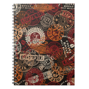 Carnet Timbre en caoutchouc et badge de grunge