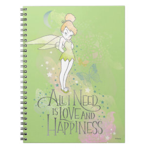 Carnet Tinker Bell Amour Et Bonheur