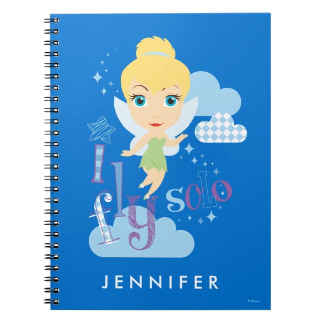 Carnet Tinker Bell | Je vole seul (Devant)