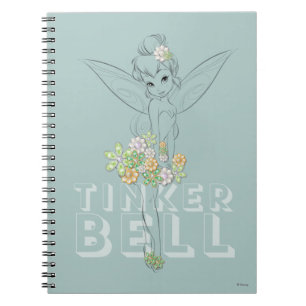 Carnet Tinker Bell Sketch With Jewel Flowers