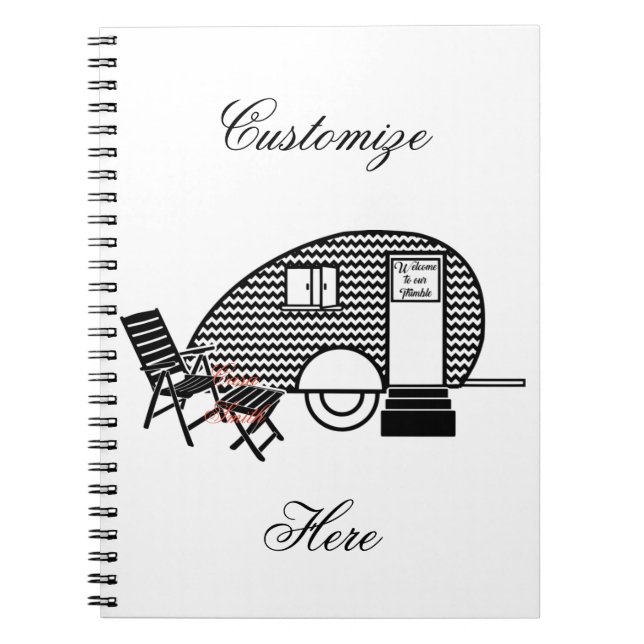 Carnet Tiny Teardrop Trailer Thunder_Cove (Devant)