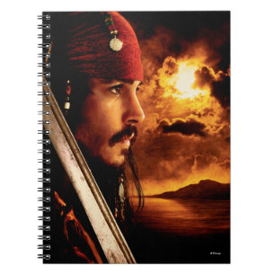 Carnet Tir de face latéral Jack Sparrow