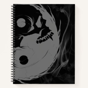 Carnet Tiré de la feuille de calcul de la spirale crâni
