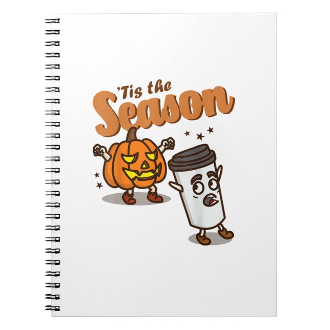 Carnet Tis The Season Hate Pumpkin Spice Latte Halloween  (Devant)