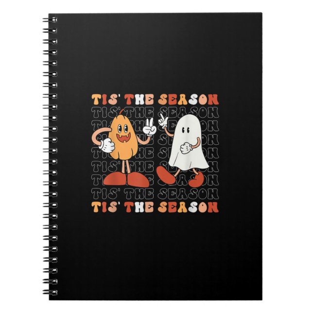 Carnet Tis The Season Pumpkin Boo 70s Halloween Costume (Devant)