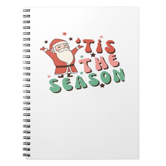 Carnet Tis The Season Retro Christmas Santa (Devant)