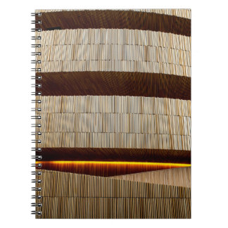 Carnet Tissu rayé noir et blanc