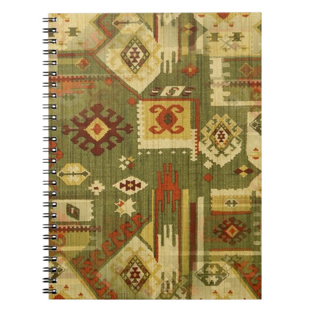 Carnet tissu tribal amérindien I + vos idées (Devant)