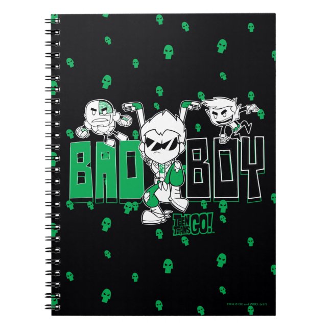Carnet Titans Ados, allez ! | "Bad Boy" Robin, Cyborg & B (Devant)