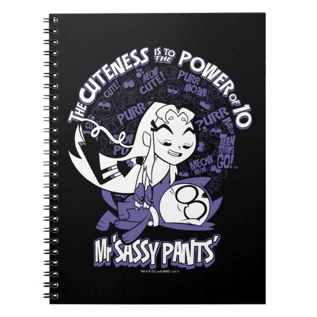Carnet Titans Ados, allez ! | Starfire & Mr Sassy Pants (Devant)