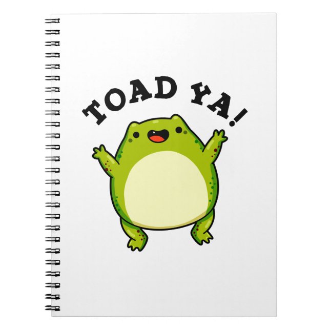 Carnet Toad Ya Funny Frog Pun (Devant)