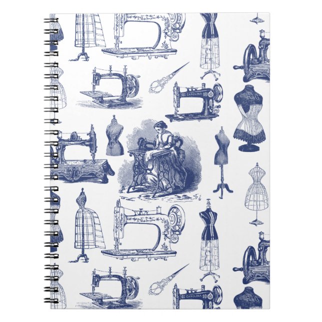 Carnet Toile à coudre vintage (Devant)